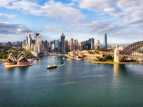 sydney harbour bridge and opera house 